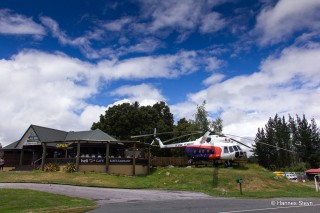 Mi-8, a real helicopter for a cafe